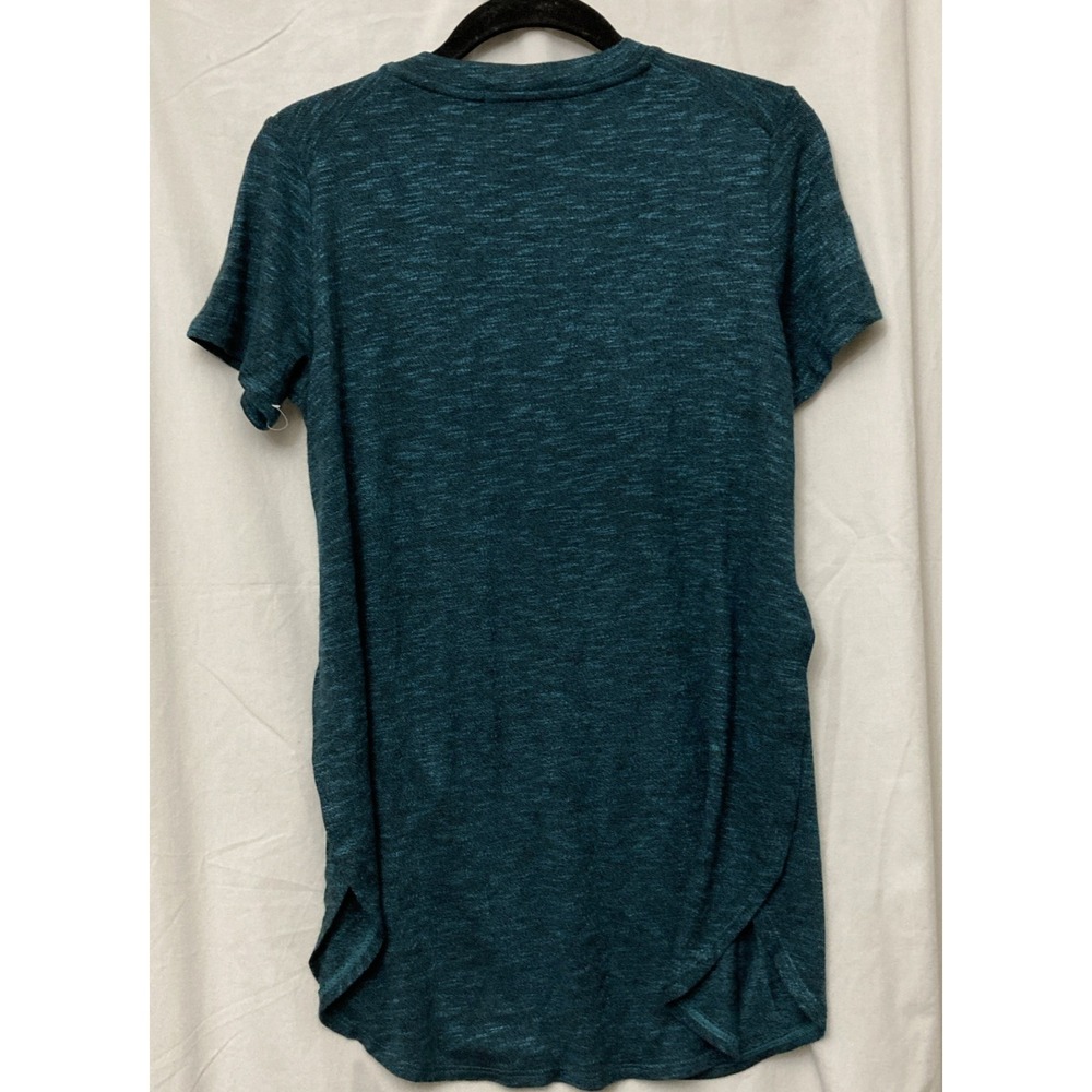 Love, Fire Women's Green Short Sleeve Knit Tunic w/Side Slits - SZ M - Picture 4 of 11